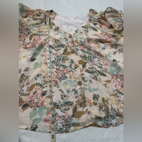 LC Lauren Conrad Soft Beige Blouse - Picture 7 of 10